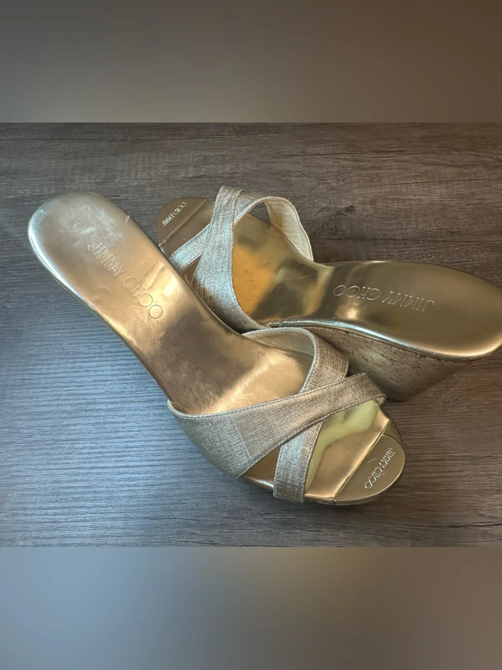 Jimmy Choo or textured